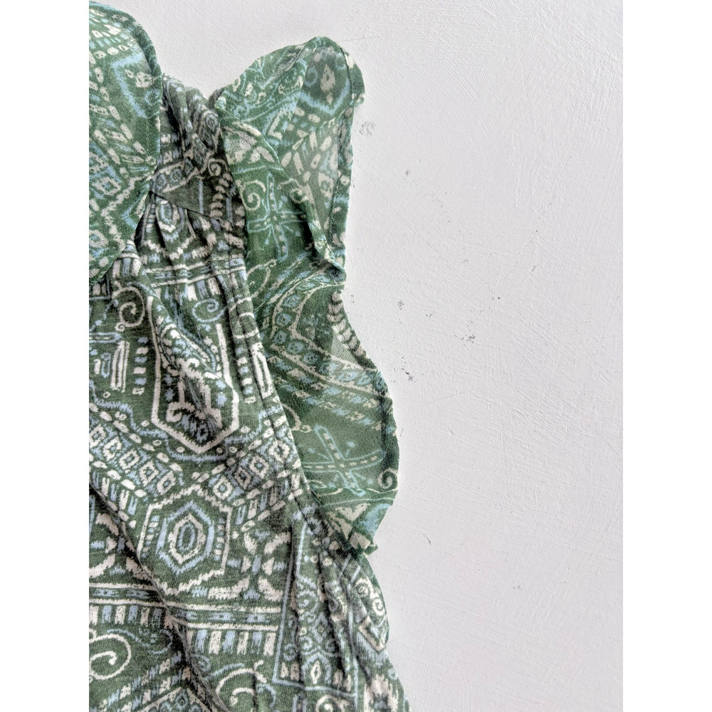 Lucky Brand Womens Shirt Size Medium Multicolor Floral Print Tie Front Flowy - Picture 4 of 5